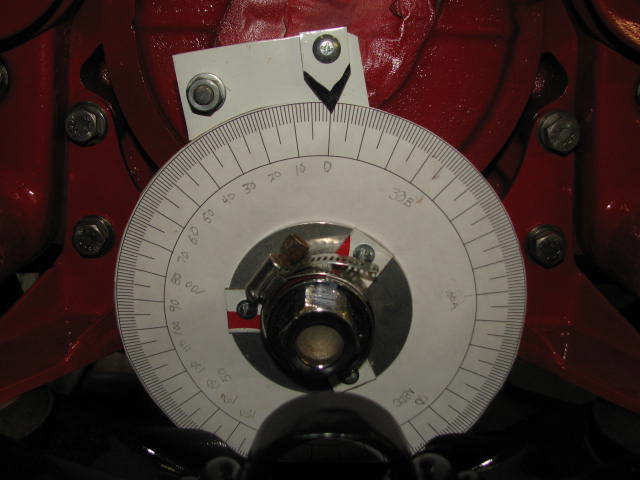 Degree wheel attached